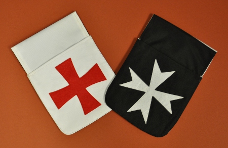 Knights Templar / Malta Belt Pocket Pouch (reversible) - Click Image to Close